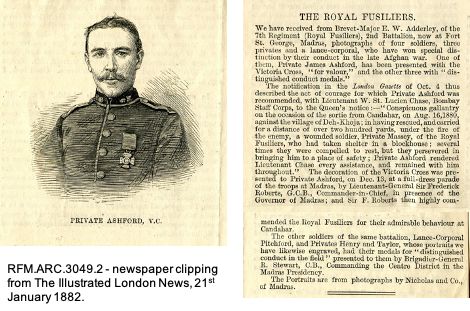 Ashford newspaper clipping